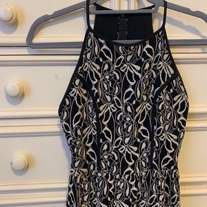 Black, A-Line cocktail dress